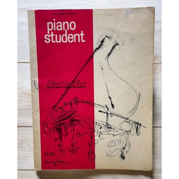 Piano Student Level 2 David Carr Glover Library Vintage 60s Sheet Music Book - Picture 1 of 9